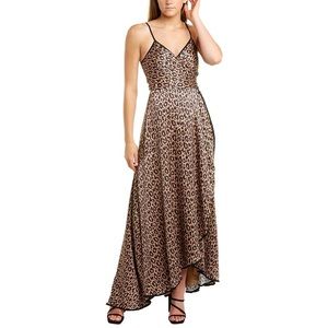 NWT Anthropologie Animal Silk Maxi Dress